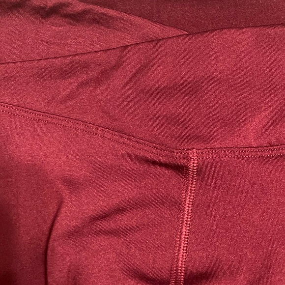 NWOT Pink Seamless High Waist 7/8 Workout Tight - Maroon/Pink - Picture 7 of 9